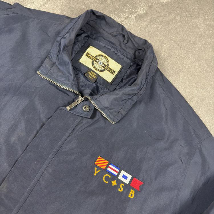 (XL) 90s North End All Climate Nautical Sailing Jacket