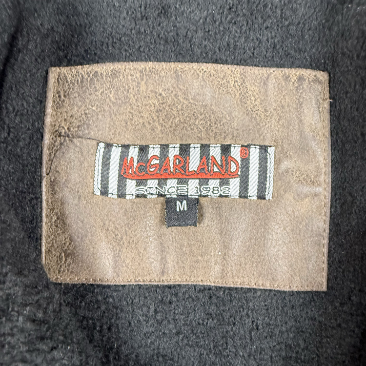 (M) Vintage McGarland Distressed Leather Utility Vest