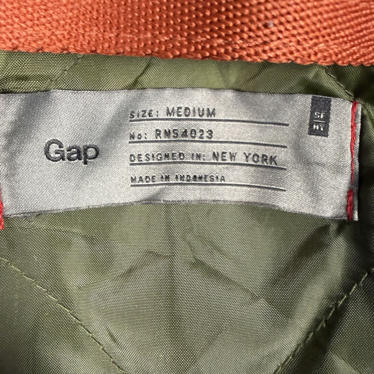 (M) Gap Military Style Olive Hooded Jacket