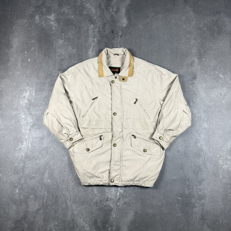 (XXL) Vintage Beige Workwear Barn Jacket