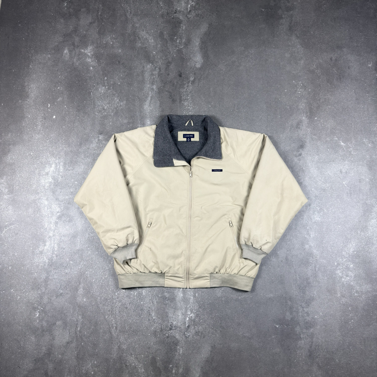 (XXL) Lands’ End Cream Harrington Bomber Jacket
