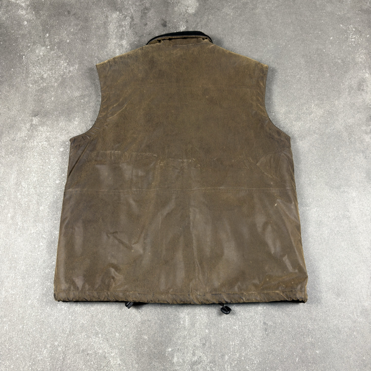 (M) Vintage McGarland Distressed Leather Utility Vest