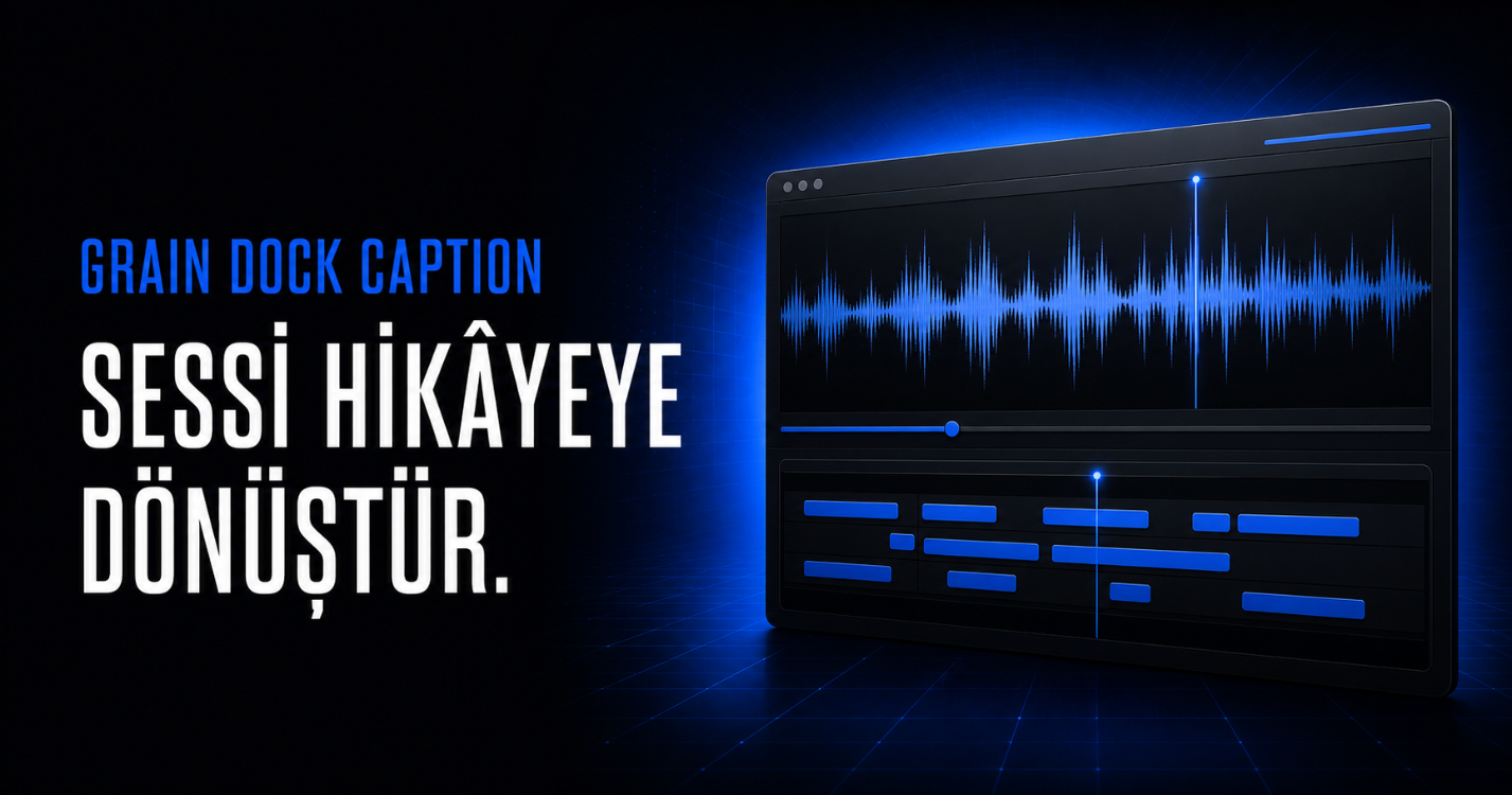 Grain Dock Caption — macOS ve Windows Yapay Zekâ Altyazı ve Video Düzenleme
