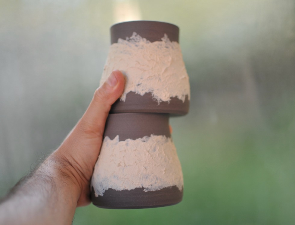 Frisson Cup (Siyah-Beyaz Stoneware)