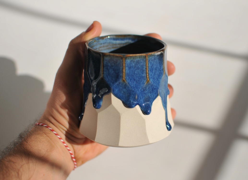 Drippy Boulder Midi Mug (Kulpsuz)