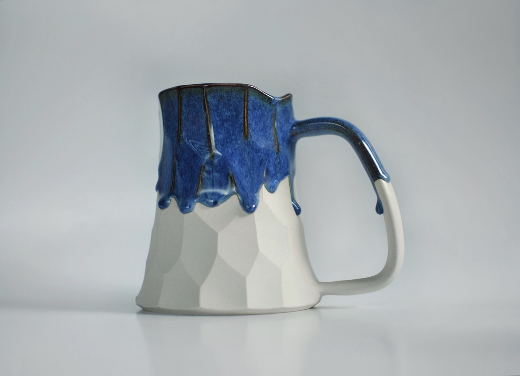 Drippy Boulder Big Mug (Beyaz)