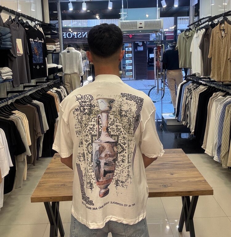 Oversize Sırt Baskılı T-shirt