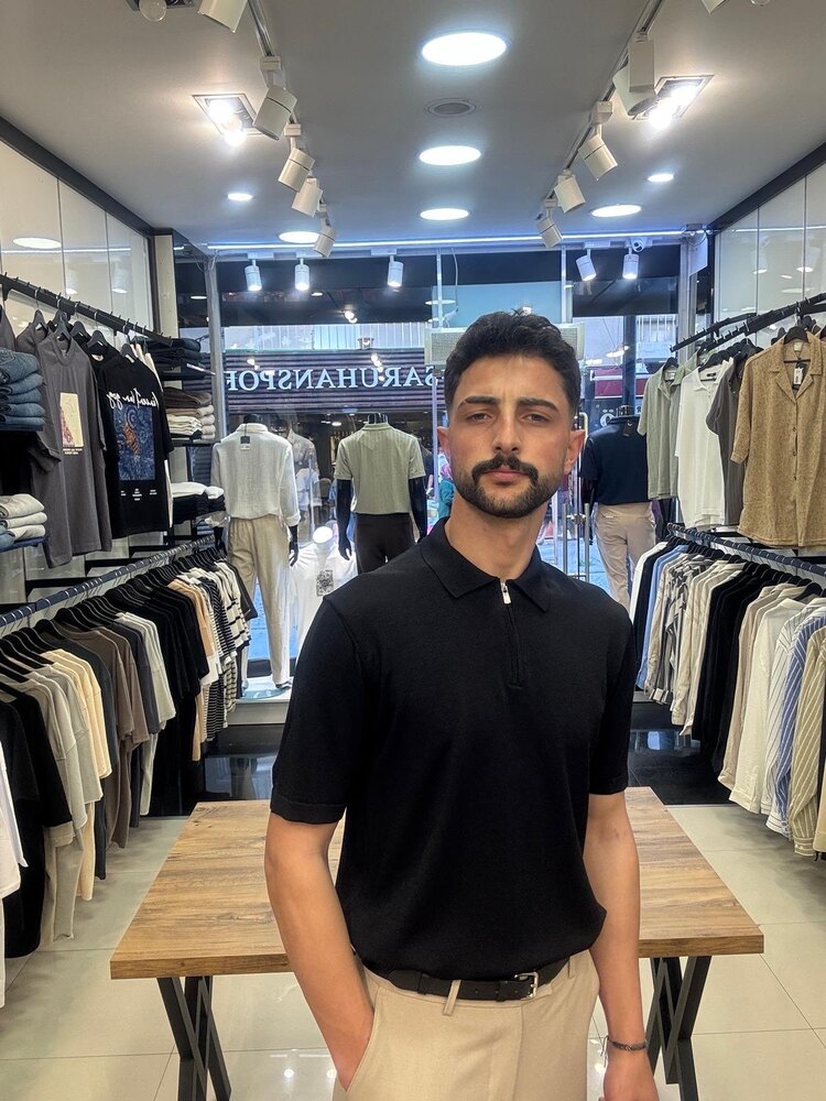 Fermuar Yaka İnce Triko