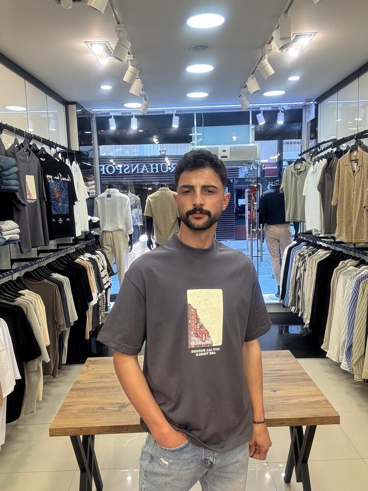 Oversize Sırt Baskılı T-shirt