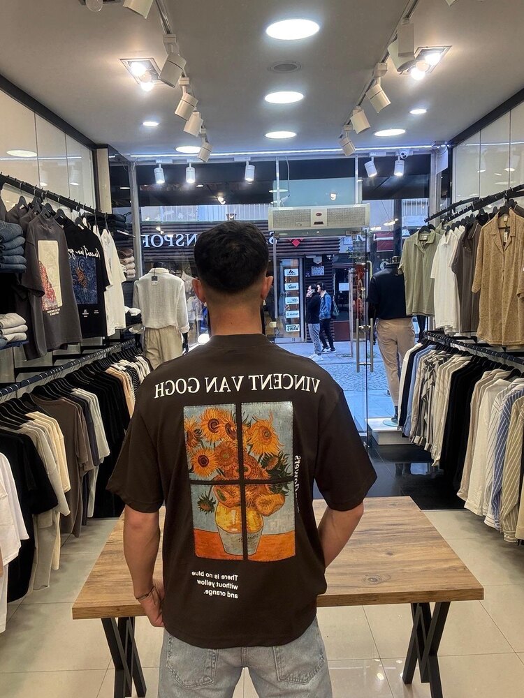 Oversize Sırt Baskılı T-shirt