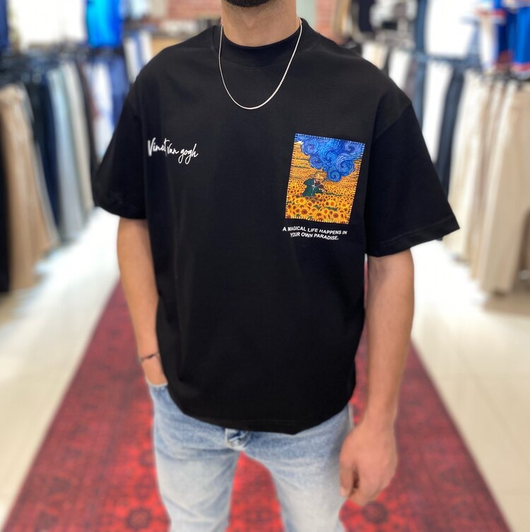 Oversize Baskılı T-shirt