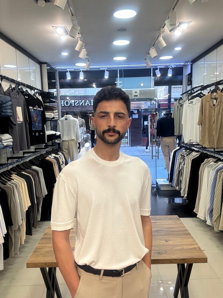 Beyaz İnce Triko