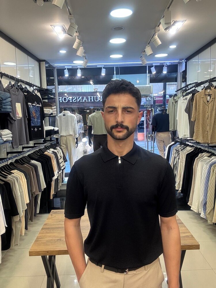 Fermuar Yaka İnce Triko