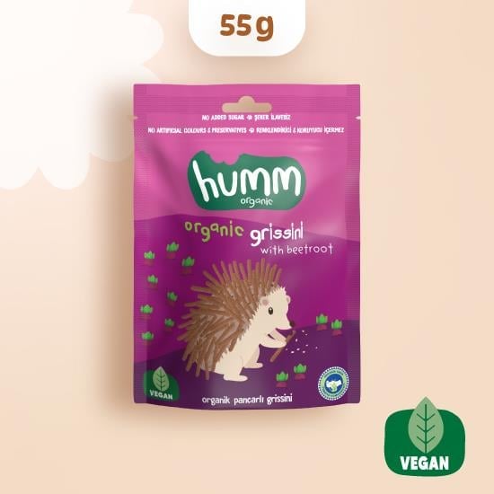 Humm Organic Vegan Pancarlı Grissini 55 g