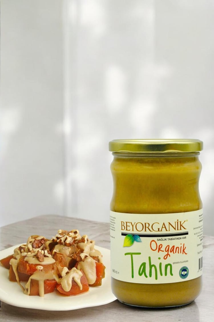 BEY ORGANİK Organik Tahin 600 g(SALMONELLA ANALİZLİ)