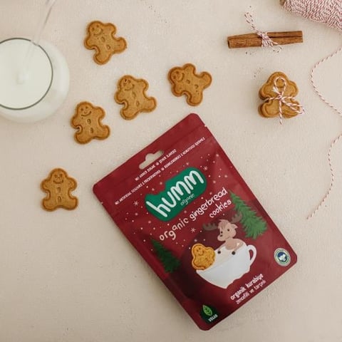 Humm Organic Vegan Zencefilli ve Tarçınlı Kurabiye 55 g