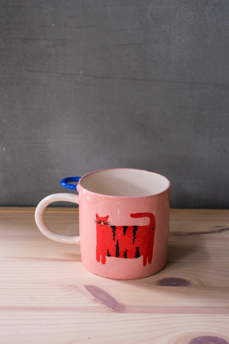 Orange Cat Fincan
