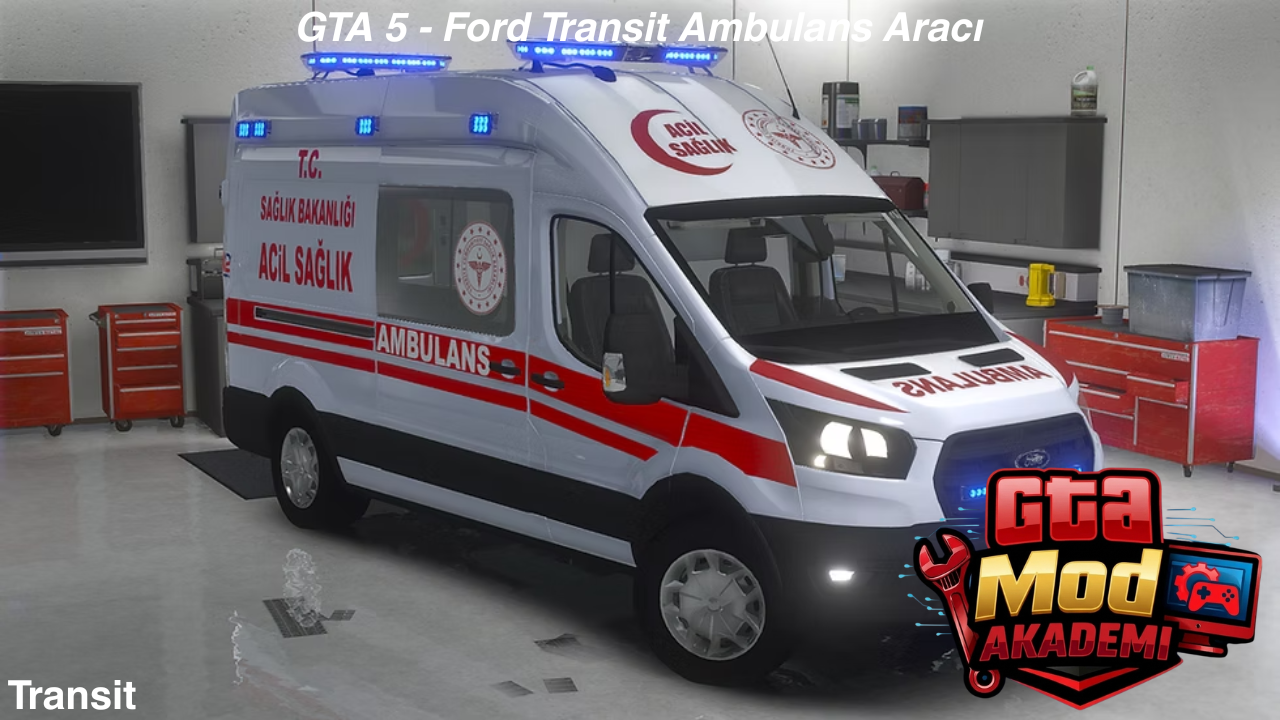 GTA 5 - Ford Transit Ambulans Aracı