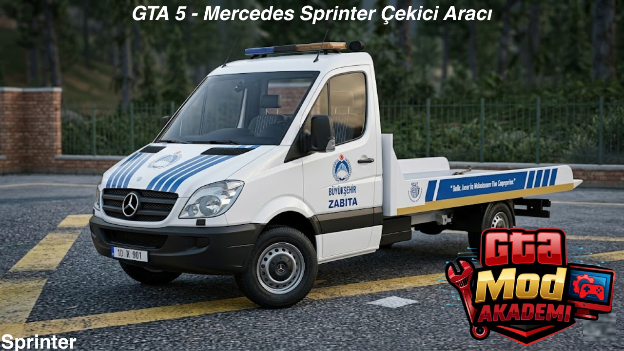 GTA 5 - Mercedes Sprinter Çekici Aracı