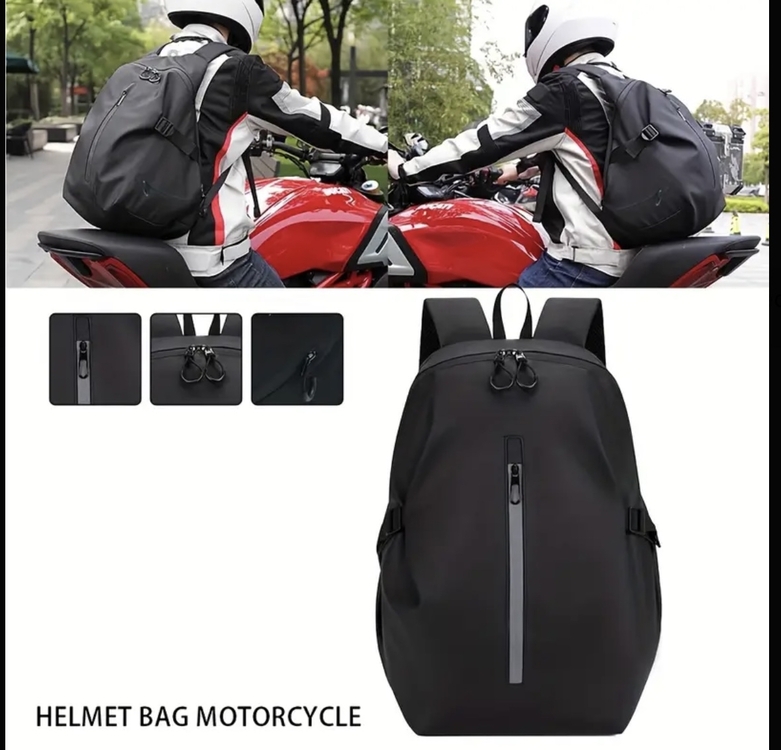 Büyük Kapasiteli Dayanıklı Motosiklet Kask Çantası