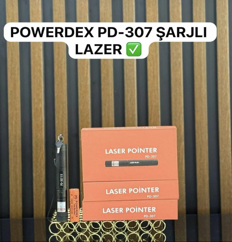 GÜÇLÜ LAZER - Şarjlı profesyonel 5 KM MENZİLLİ LAZER - powerdex