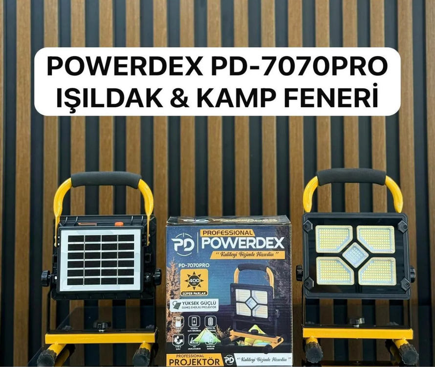 POWERDEX ŞARJLI PROJEKTÖR - Acil Durum Projektörü Pd 7070