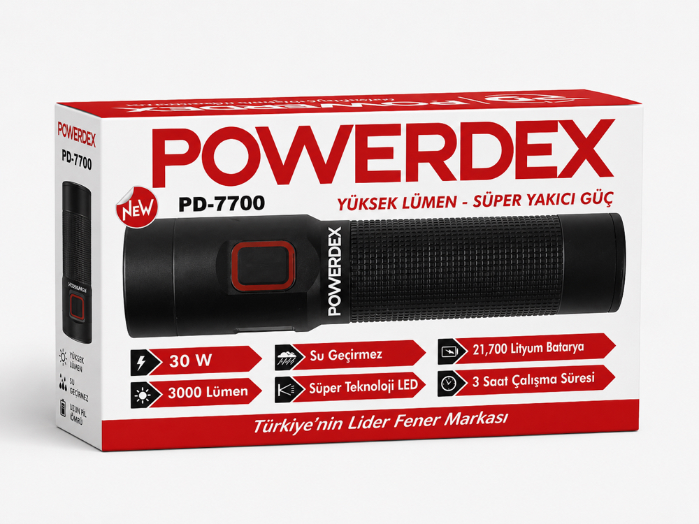 YENİ - POWERDEX PD 7700 EL FENERİ