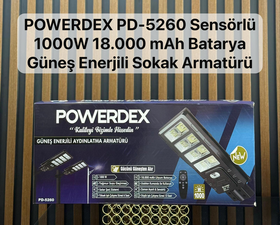 POWERDEX GÜNEŞ ENERJİLİ SOKAK LAMBASI PD5260