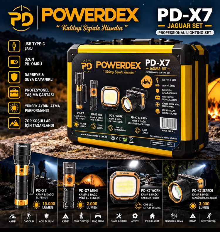 YENİ - POWERDEX PD X7 JAGUAR SET 