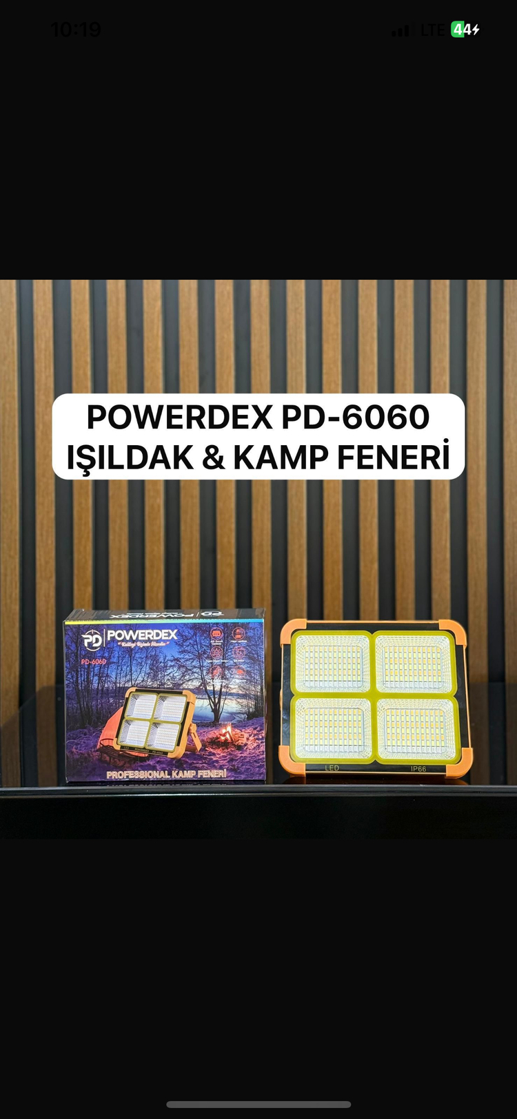 GÜNEŞ ENERJİLİ KAMP PROJEKTÖRÜ -Powerdex Pd 6060