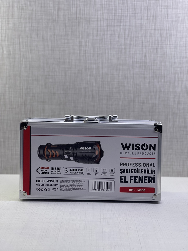 8000 LÜMEN PREMİUM EL FENERİ Wison Ws - 14800
