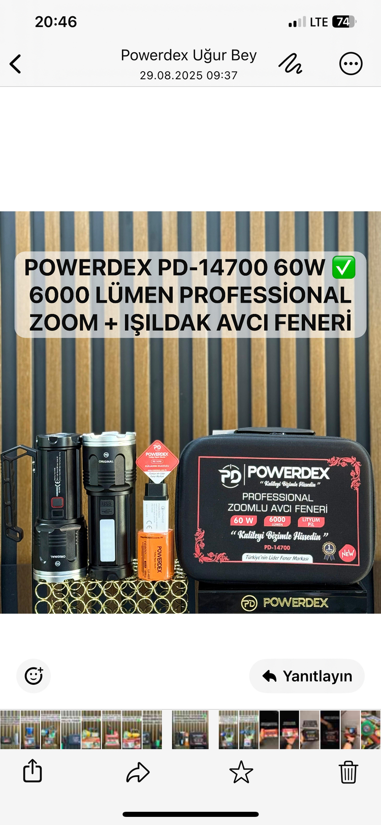 6000 lümen 60w - POWERDEX Pd- 14700 EL FENERİ