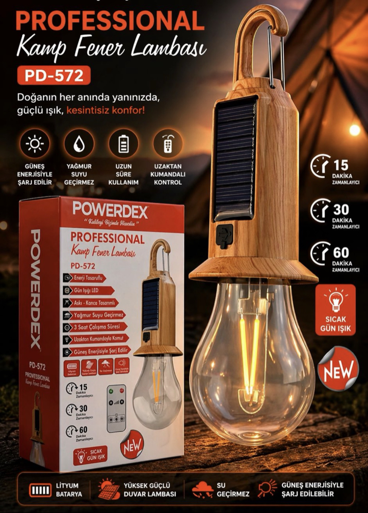 Güneş enerjili ampül - Powerdex Pd 572