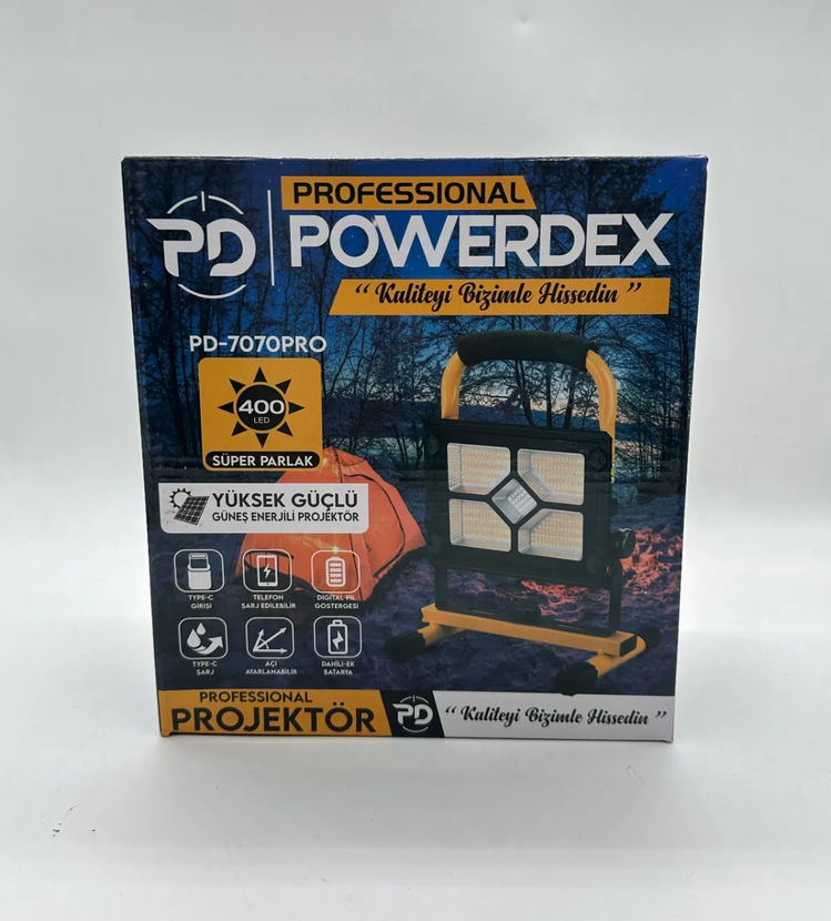 POWERDEX ŞARJLI PROJEKTÖR - Acil Durum Projektörü Pd 7070
