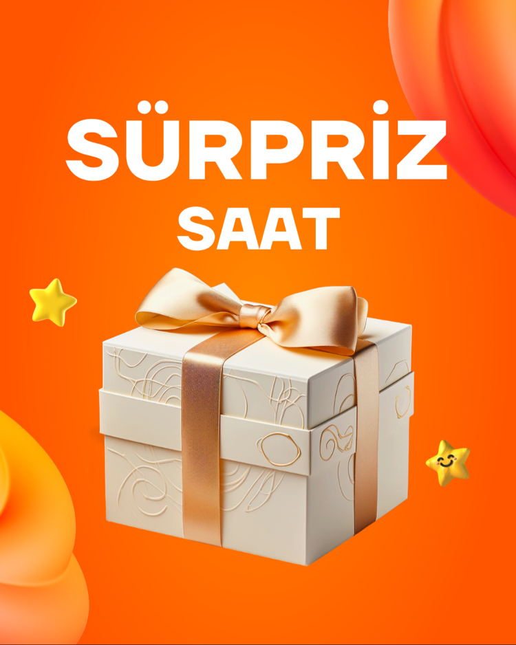 SÜRPRİZ SAAT KUTUSU ( En az 4 en fazla 6 adet)