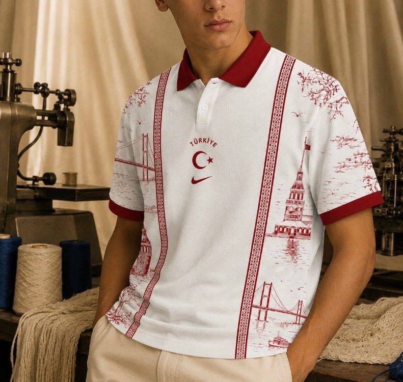Türkiye Premium Oversize Tshirt Beyaz