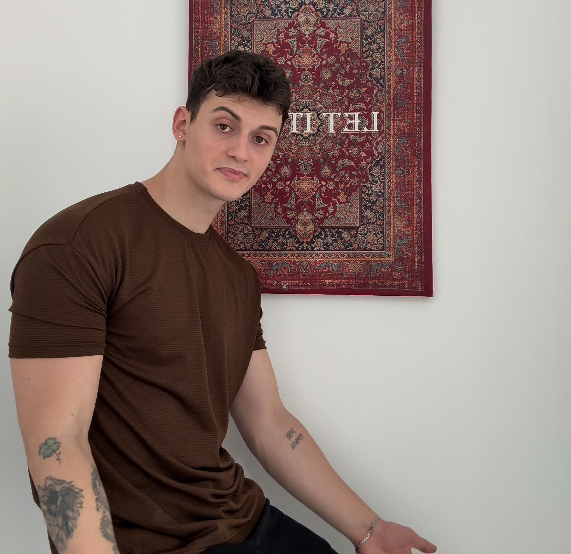 Waffle Model Tişört Kollar Dar Kesim Kahverengi