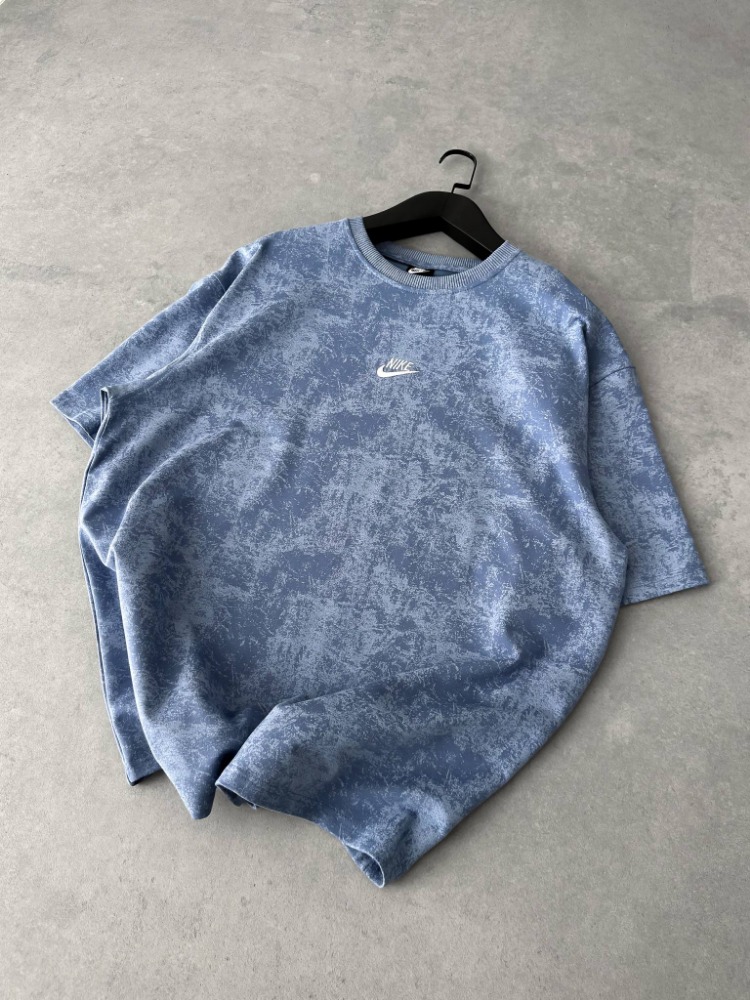 NK Bisiklet Yaka Oversize Yıkamalı Tshirt 