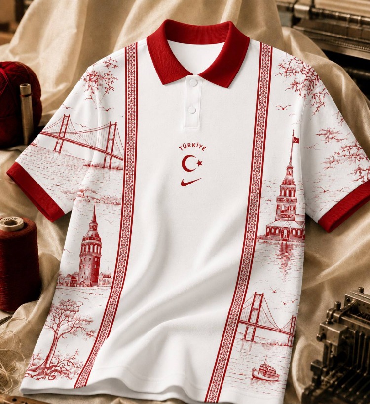 Türkiye Premium Oversize Tshirt Beyaz