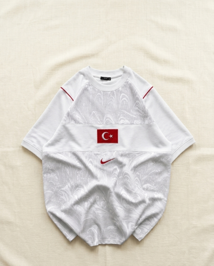 TR Bisiklet Yaka Tshirt Beyaz