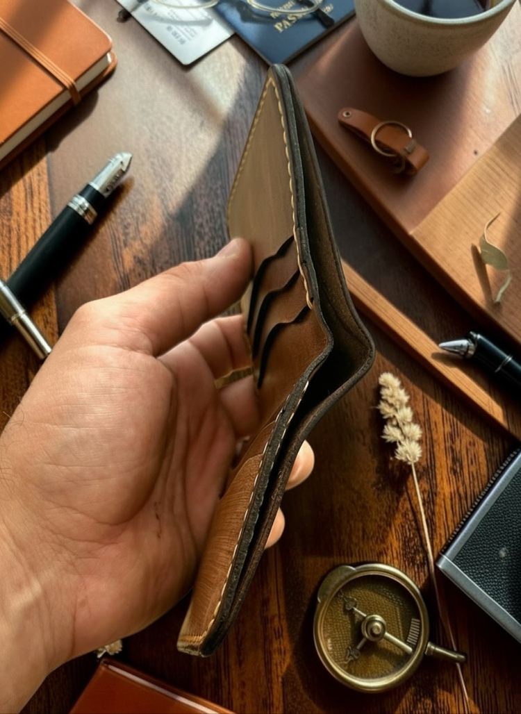 Helsinki Horse Crafted El Yapımı Deri Cüzdan