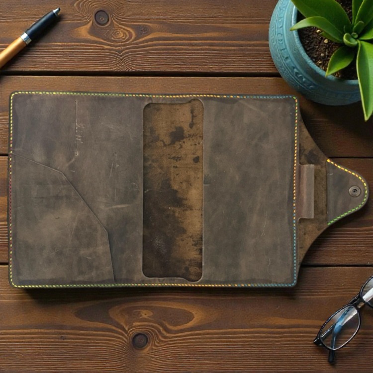 Antrasit Ajanda/Defter/Kitap Kılıfı Organizer