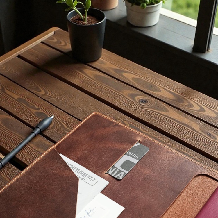 Kestane Ajanda/Defter/Kitap Kılıfı Organizer
