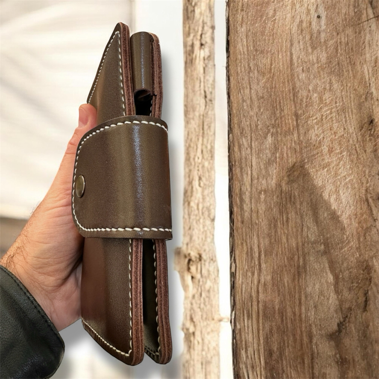 El yapımı deri defter kılıfı 9x14cm defter için