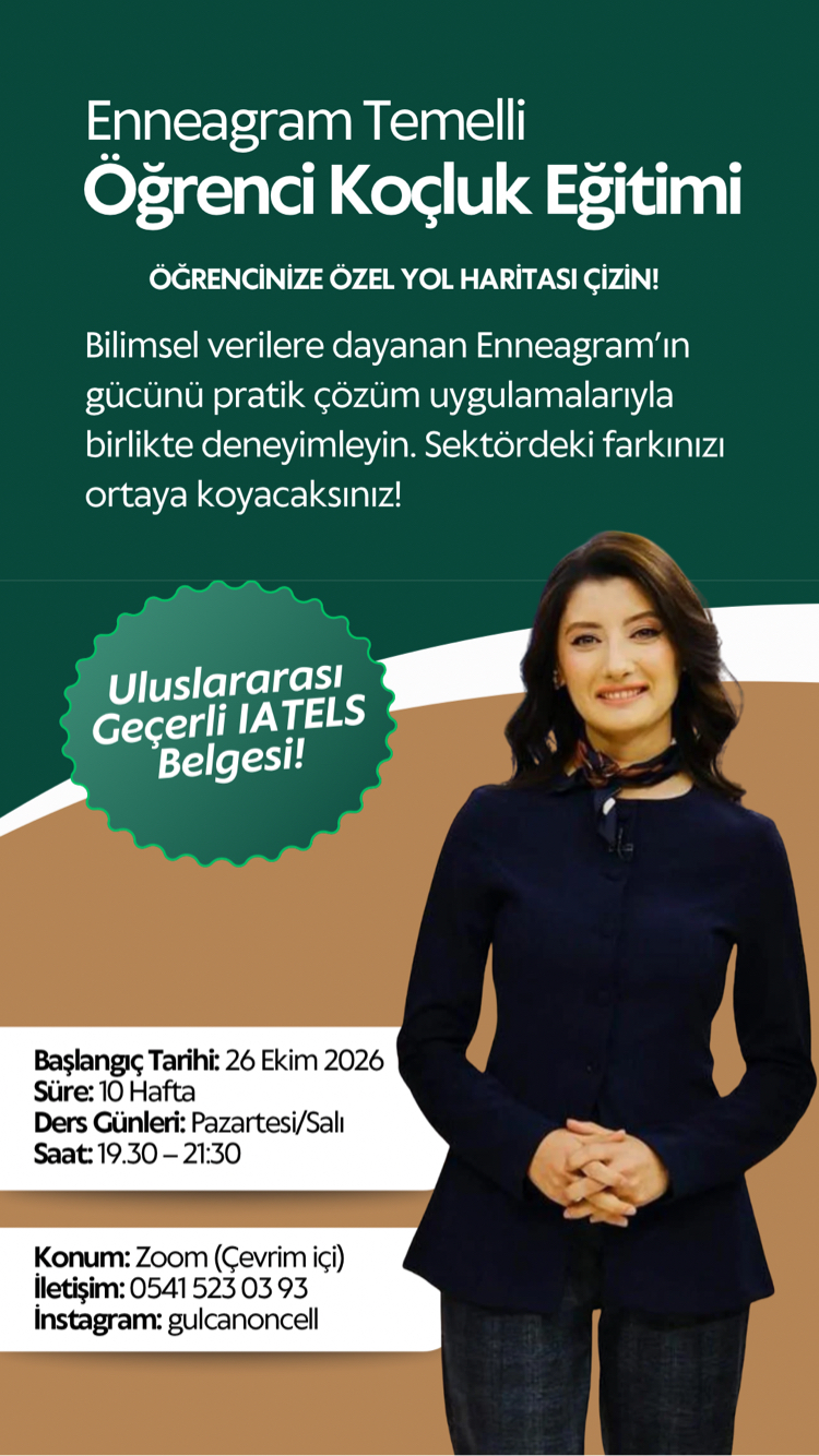 Enneagram Temelli Öğrenci Koçluk Eğitimi-Ekim