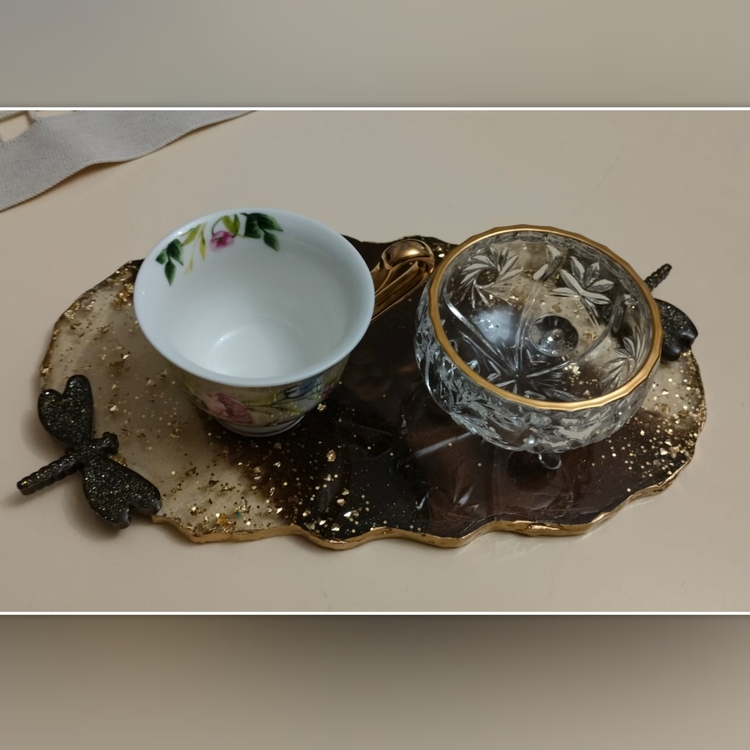 Epoksi Kahve Sunumluk