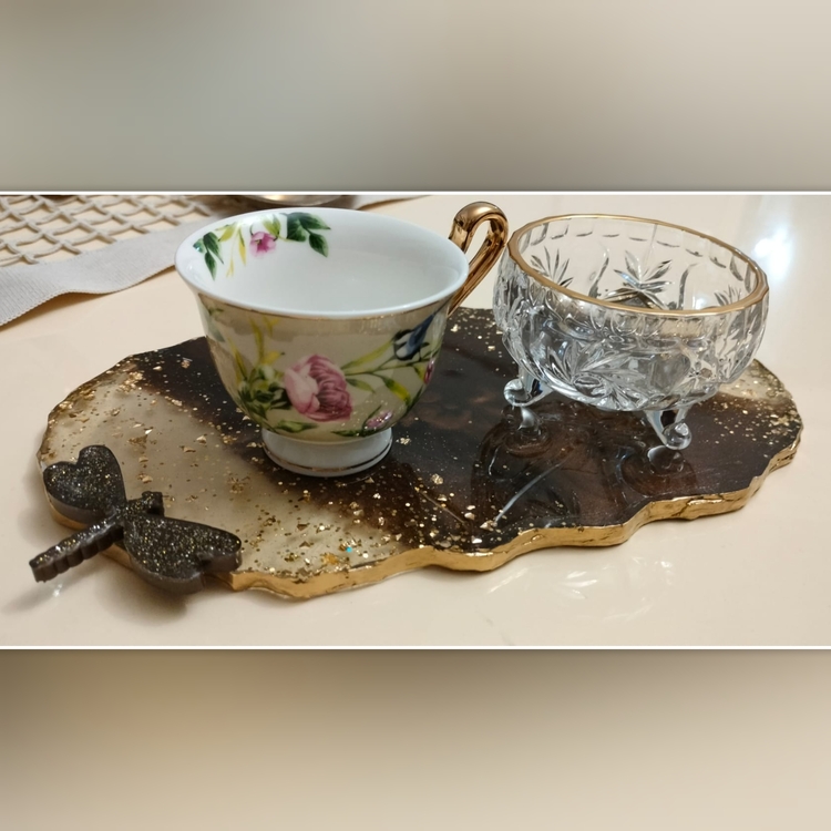 Epoksi Kahve Sunumluk