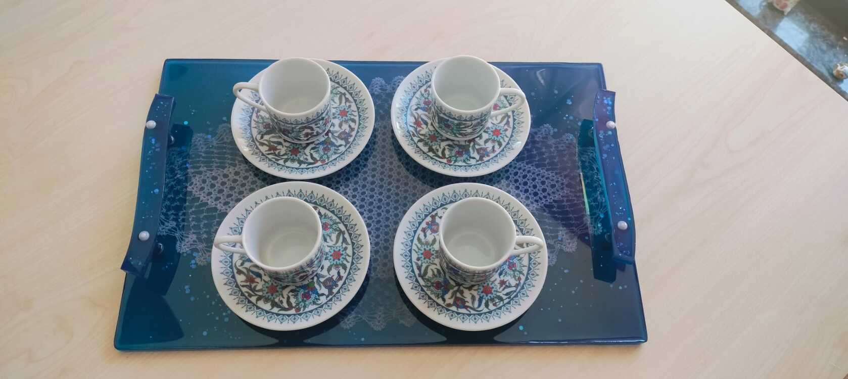 Epoksi Dantelli Tepsi