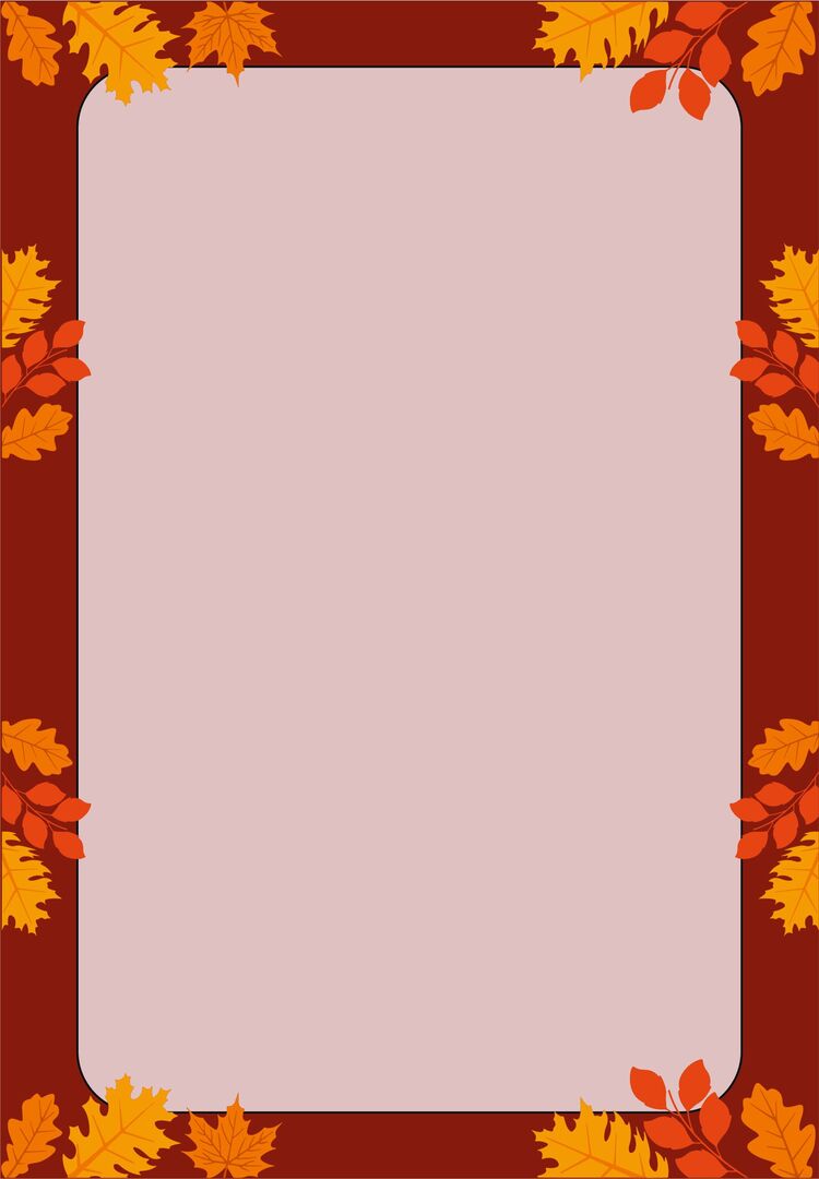 A5 Sonbahar Yapraklı Bloknot