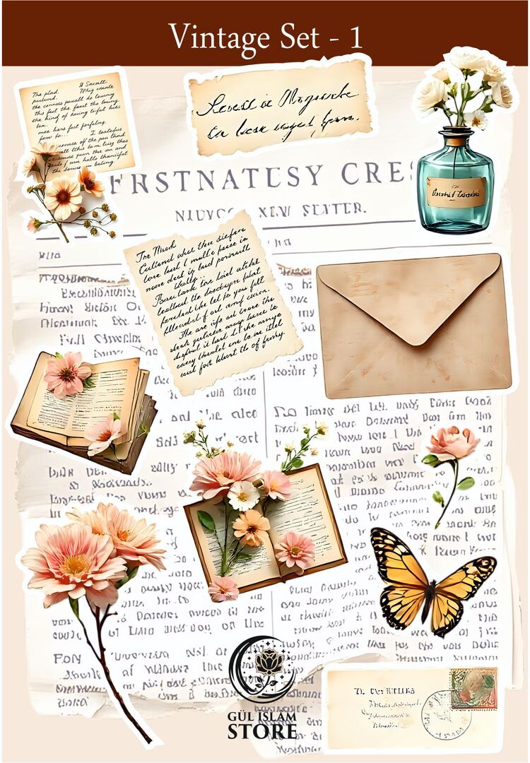 Vintage Sticker Set - 1